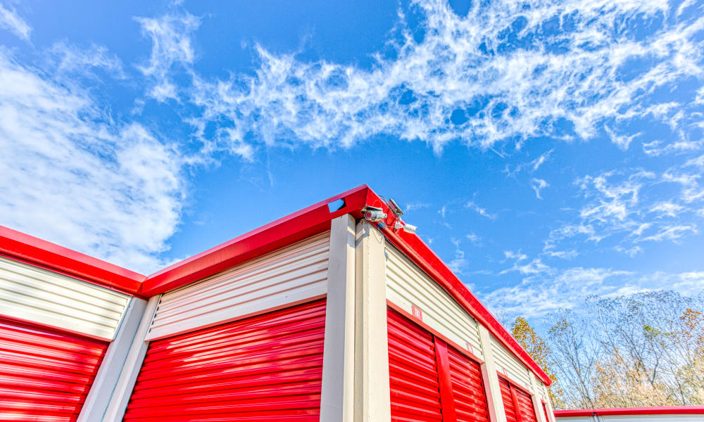 Outdoor storage units at Devon Self Storage in Cordova, Tennessee