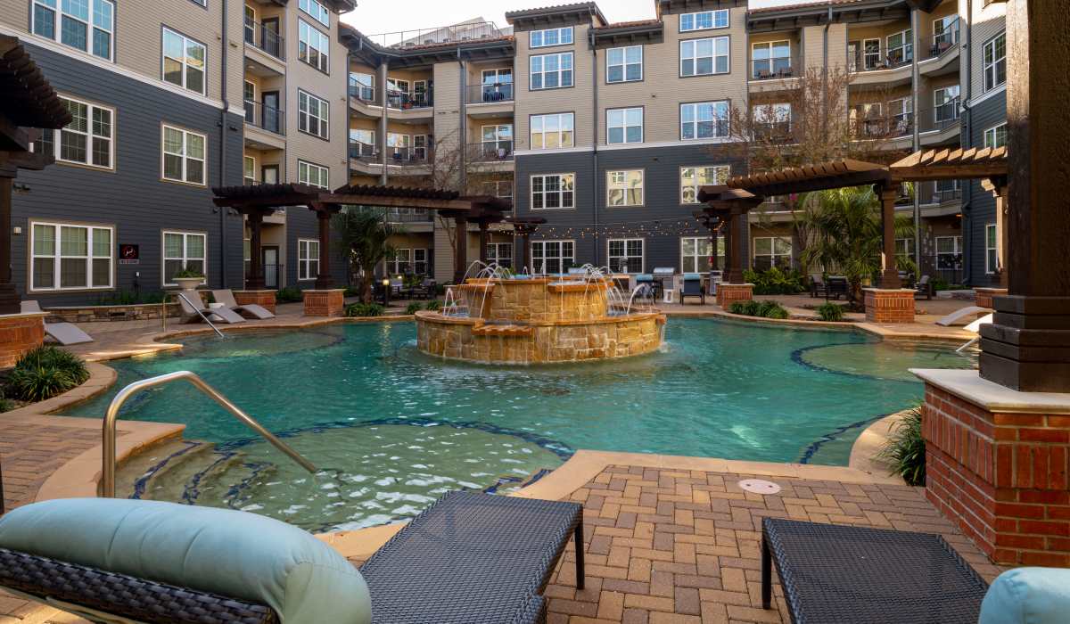 Resort style pool at Whitmore in Houston, Texas