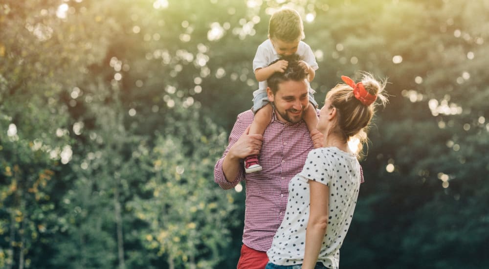 A family enjoys quality time at a park near Chapel Lakes in Wetumpka, Alabama