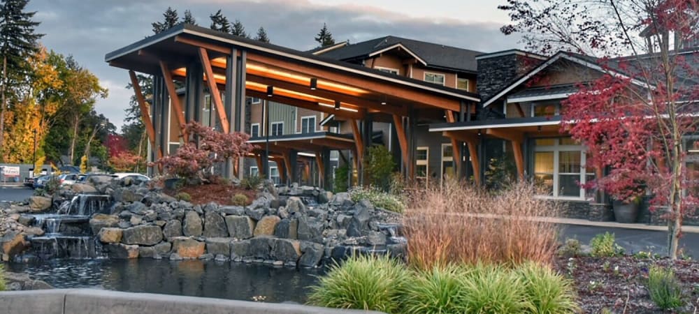 Entrance to The Springs at Greer Gardens in Eugene, Oregon