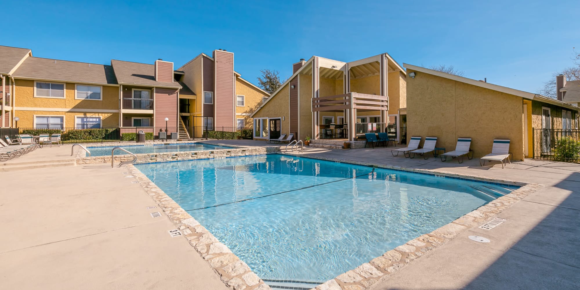 Rendering Residents pool at Copper Mill in Austin, Texas