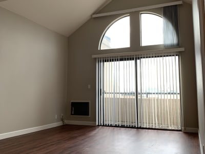 Vaulted ceilings at Broadway Towers in Concord, California