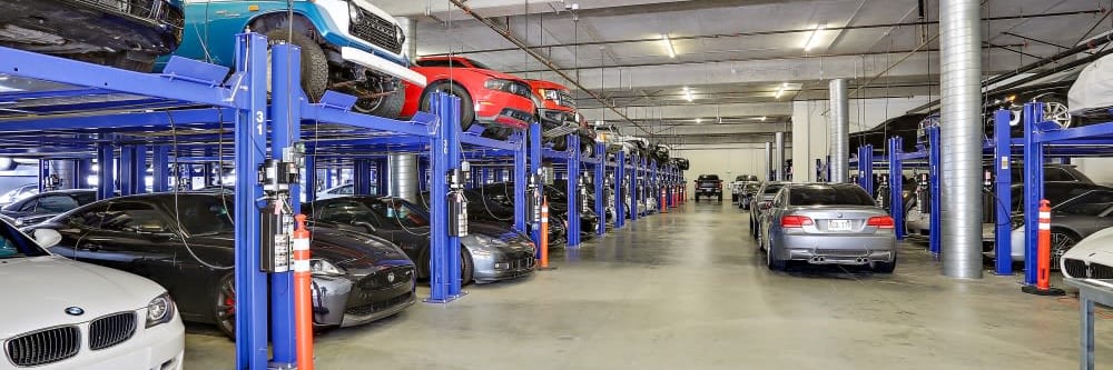 Cars safely stored at A-1 Car Storage - San Diego in San Diego, California