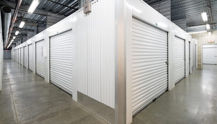 Indoor storage in a clean facility at A Storage Place in Montclair, California