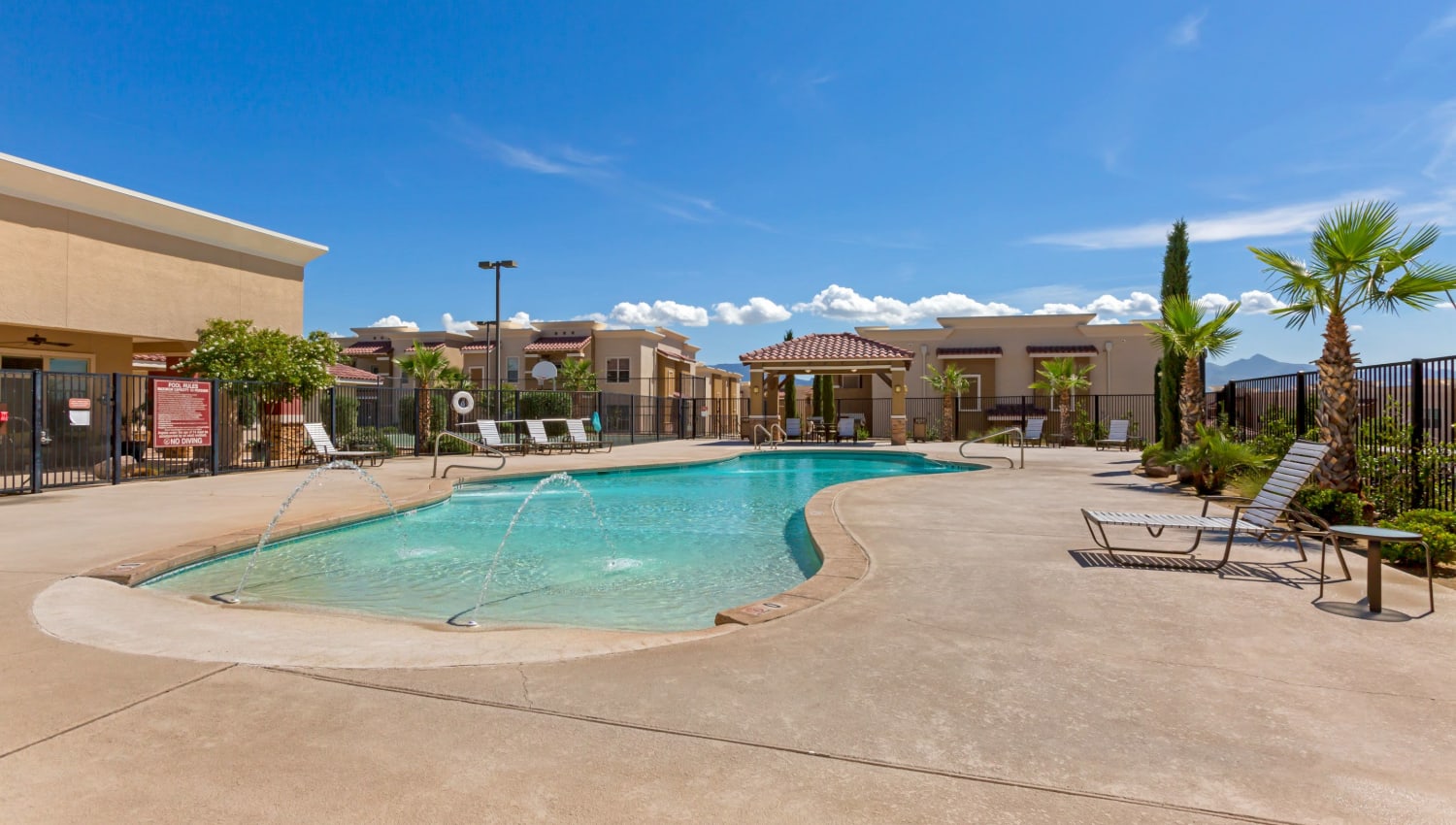 Outdoor swimming pool offered at Sonoma Palms