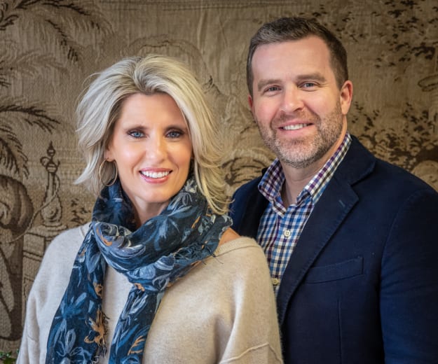 Dustin Fields, CEO/President of Fields Senior Living, with his wife, Melissa Fields, Principle Designer