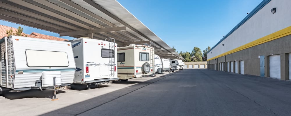 RV parking at Golden State Storage - Rainbow in Las Vegas, Nevada