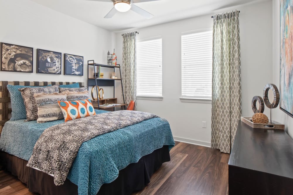 Spacious bedroom at 32Hundred Windsor in Denton, Texas