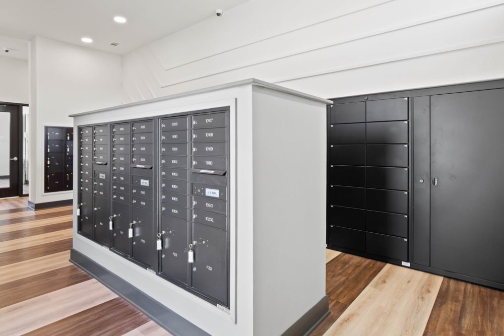 Package lockers at 32Hundred Windsor in Denton, Texas