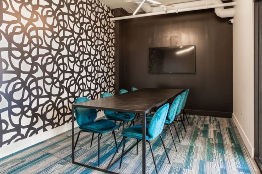 Meeting room at K Street Flats Apartment Homes in Berkeley, California