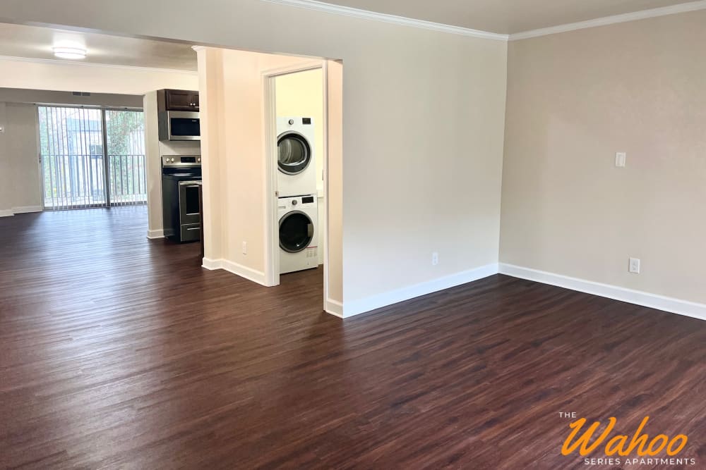 Large-open floor-plan at University Heights in Charlottesville, Virginia
