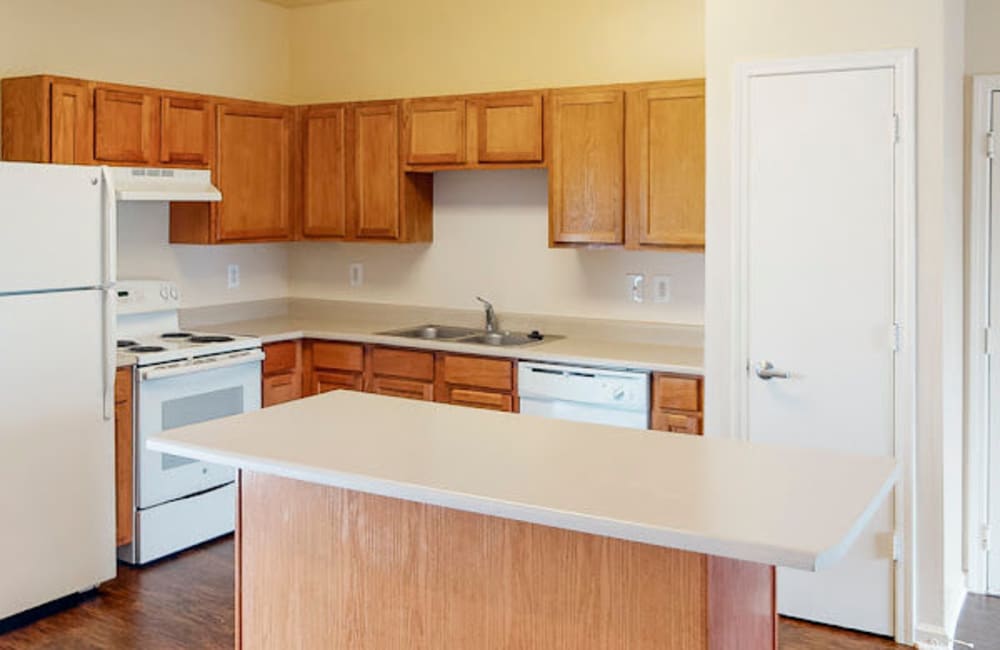 Rendering of kitchen at Vienna Woods in Canton, Ohio