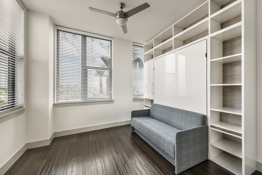 Murphy bed at CityScape Residences in Phoenix, Arizona