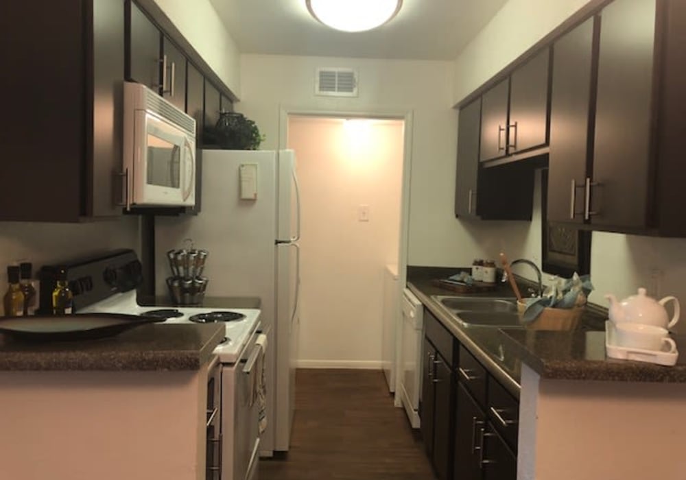 Open kitchen at The Reserve at City Center North in Houston, Texas