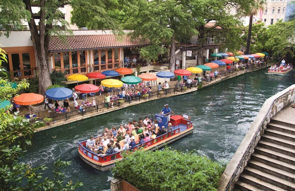 The San Antonio River Walk near The Lodge at Timberhill in San Antonio, Texas