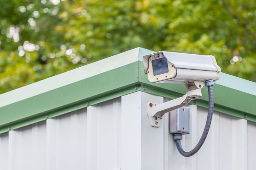Security camera at Pacific Storage in Poulsbo, Washington.