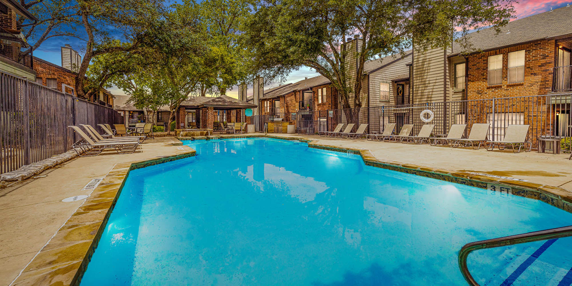 Rendering residents swimming pool at Acadia in San Antonio, Texas