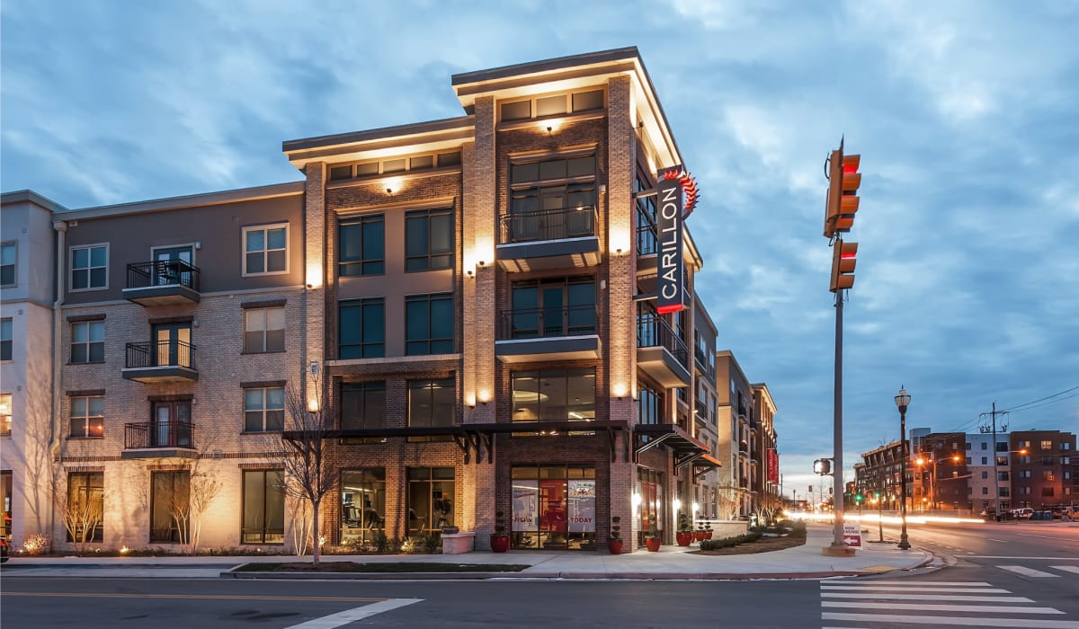 Exterior view of an apartment at The Carillon in Nashville, Tennessee
