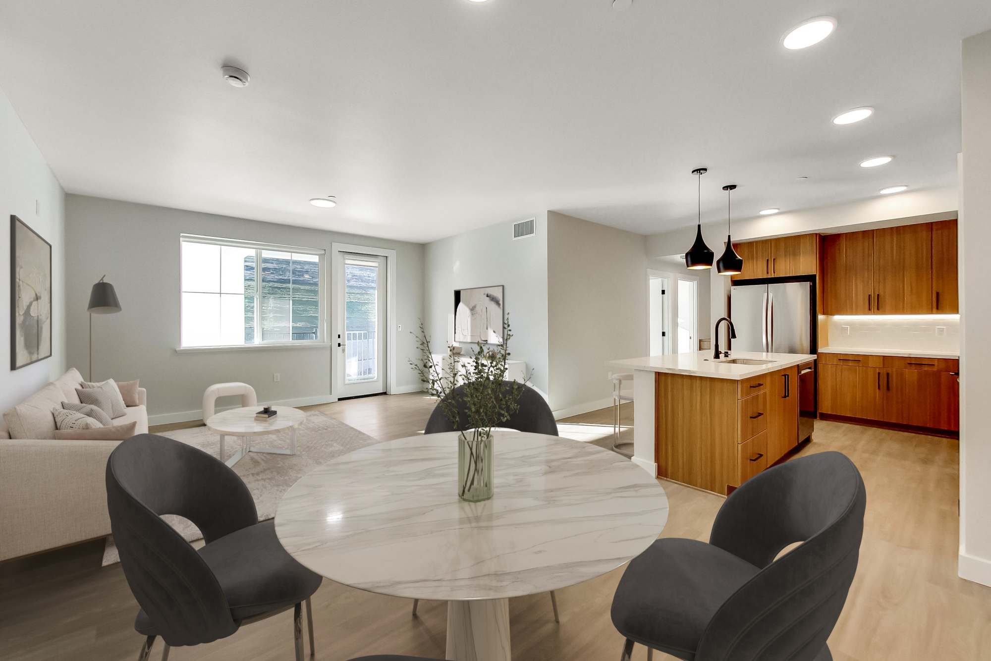 Large Living and Dining Space at Domaine at Napa Junction in American Canyon, California
