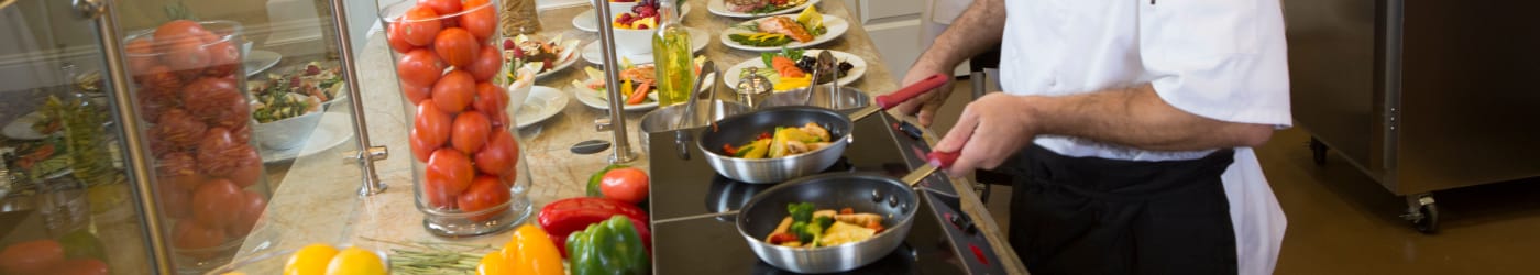 Senior living options at Discovery Commons At Wildewood in California, Maryland.