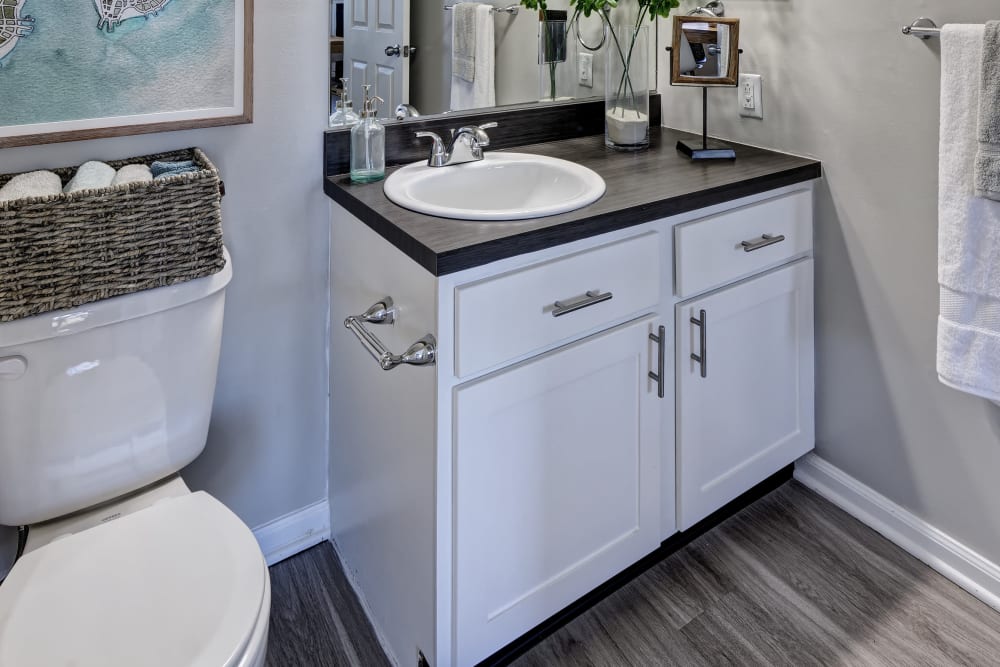 Bathroom at Stewards Crossing Apartments in Lawrenceville, New Jersey