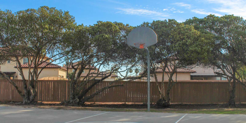 Basketball court at Miramar Townhomes in San Diego, California