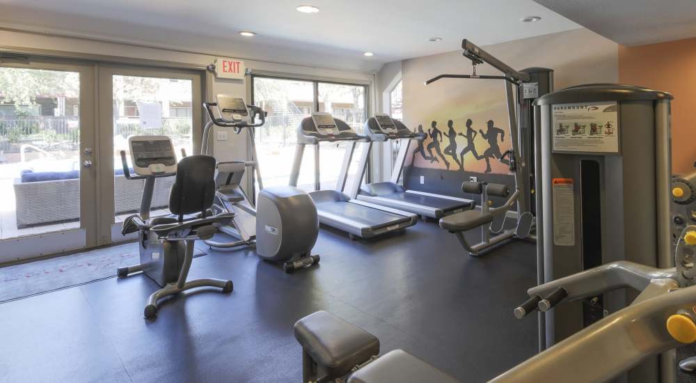 Stay fit at Woodchase Apartments in San Leandro, California