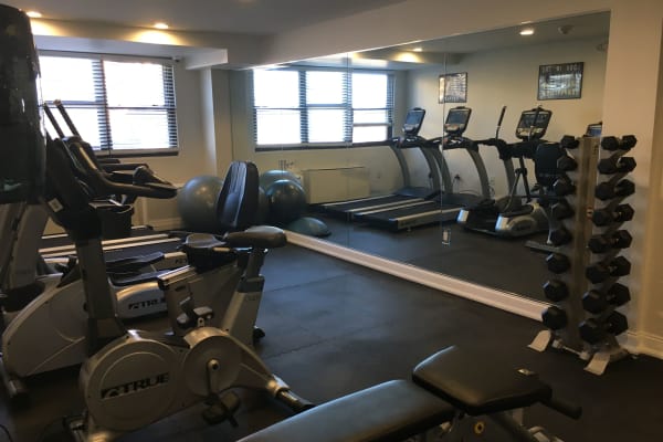 Fitness center at Carlyle Towers in Caldwell, NJ