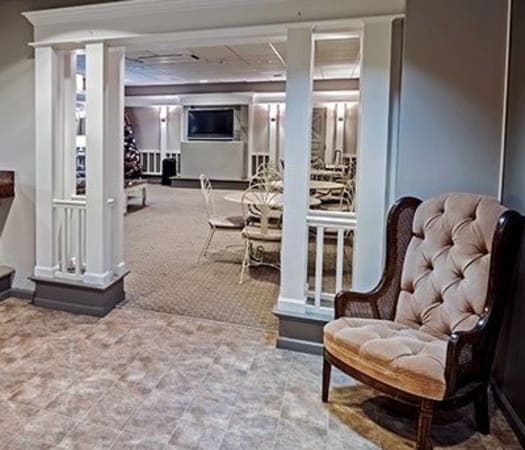 Stylish clubhouse at Maiden Bridge & Canongate Apartments in Pittsburgh, Pennsylvania
