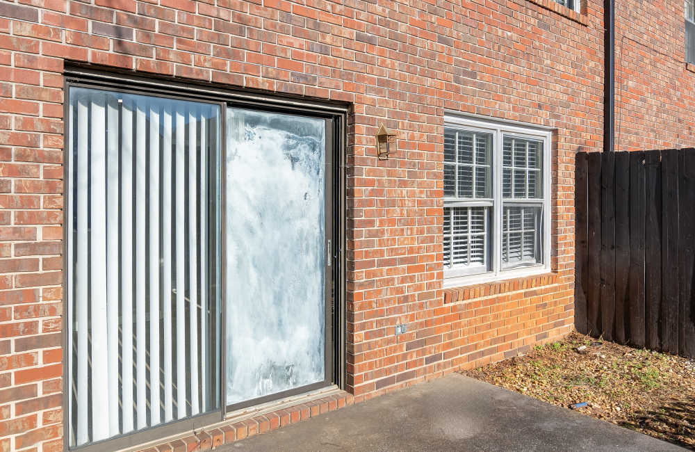 Private Patio at Chimney Lane in Cartersville Georgia