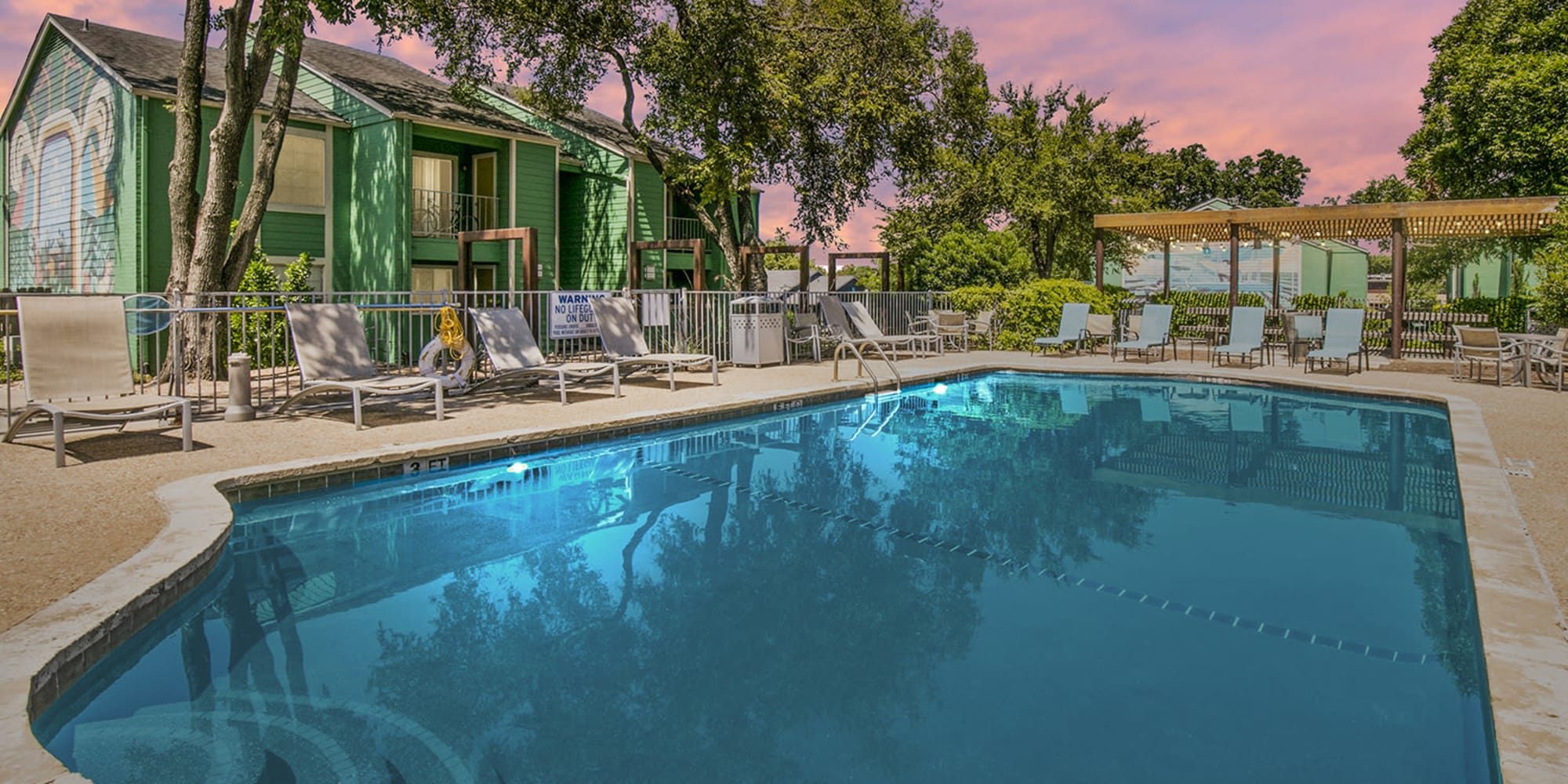 Outdoor and pool areas at The Social in Austin, Texas