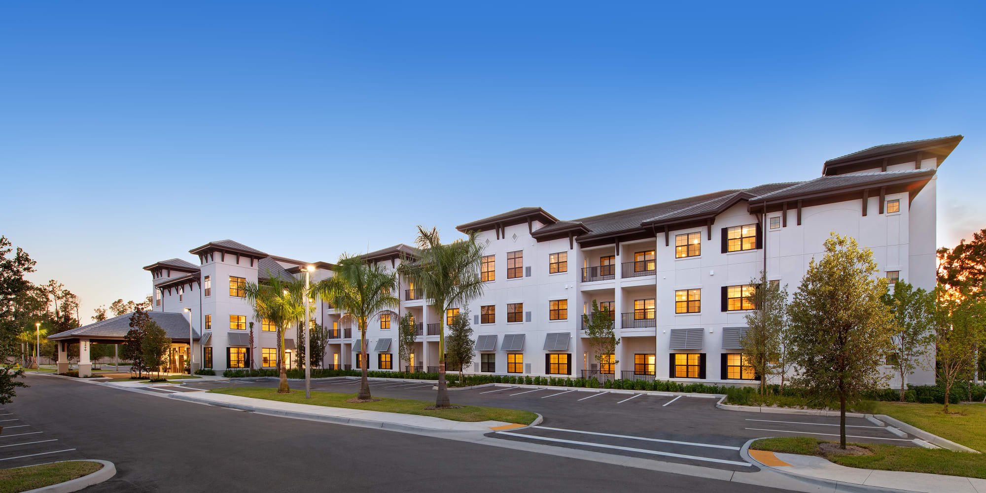 Building facade at Keystone Place at Four Mile Cove in Cape Coral, Florida