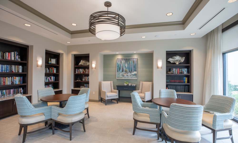 Library at Keystone Place at Beachwalk in Fort Myers, Florida