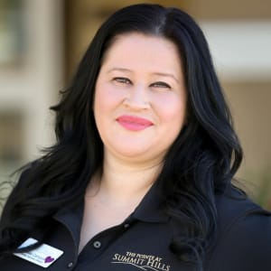 The dining services director at The Pointe at Summit Hills in Bakersfield, California. 