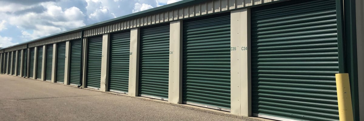 Unit size guide from KO Storage in Willmar, Minnesota