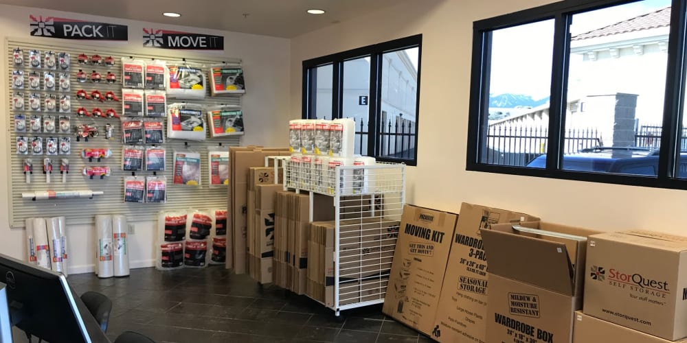 Packing supplies available at StorQuest Self Storage in Reno, Nevada
