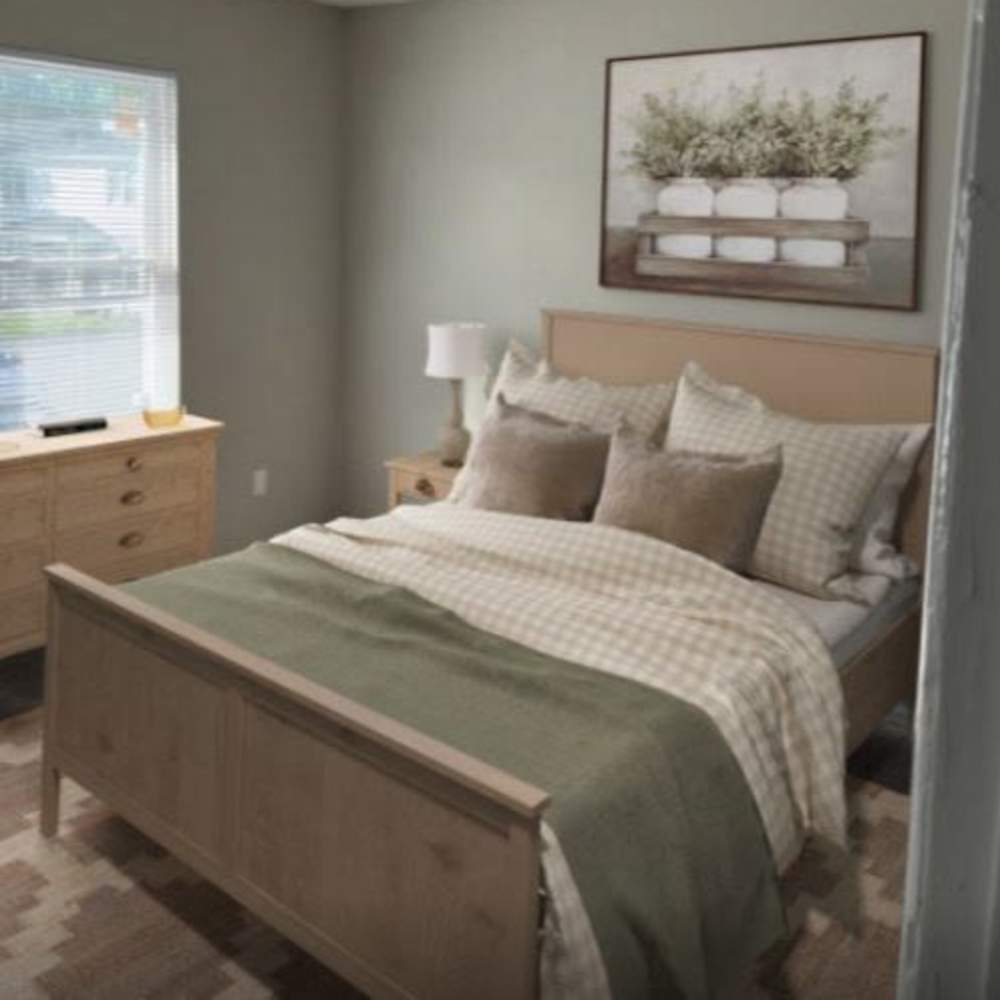 Bedroom at Tristan Townhomes in Garden City, Georgia