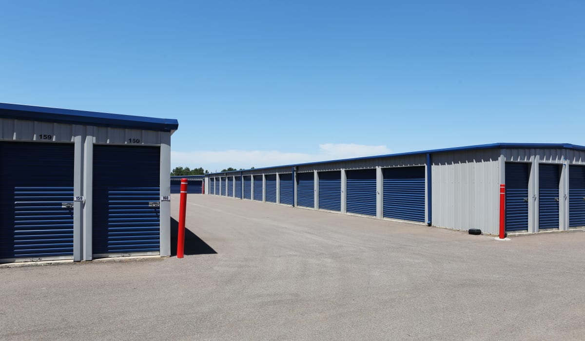 Exterior units at Midgard Self Storage in Oakland, Tennessee