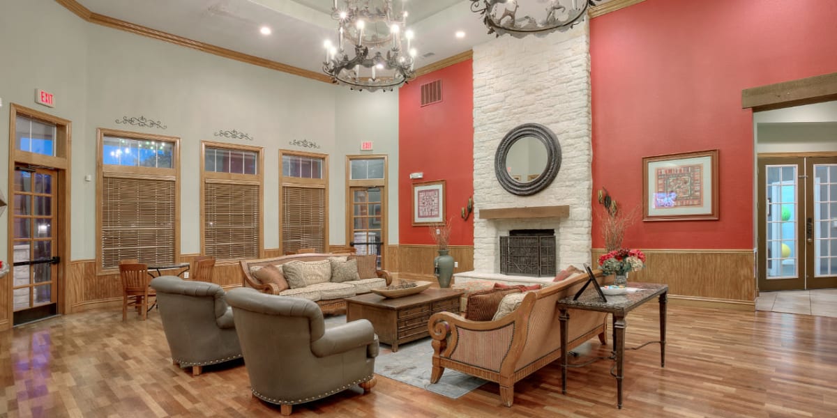 Interior lobby area at Marquis Bandera in San Antonio, Texas