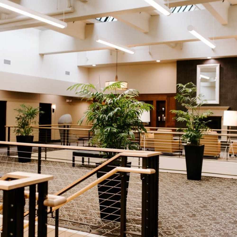 Clubhouse lobby area at 430 Oak Grove in Minneapolis, Minnesota
