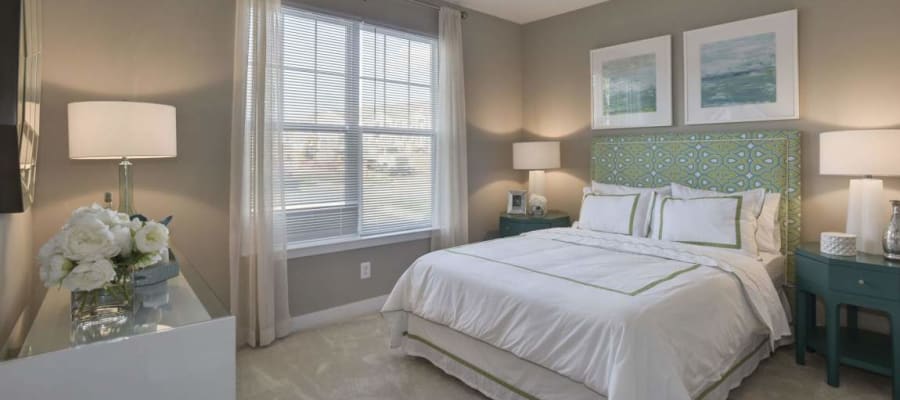 Bedroom at Avanti Luxury Apartments in Bel Air, Maryland