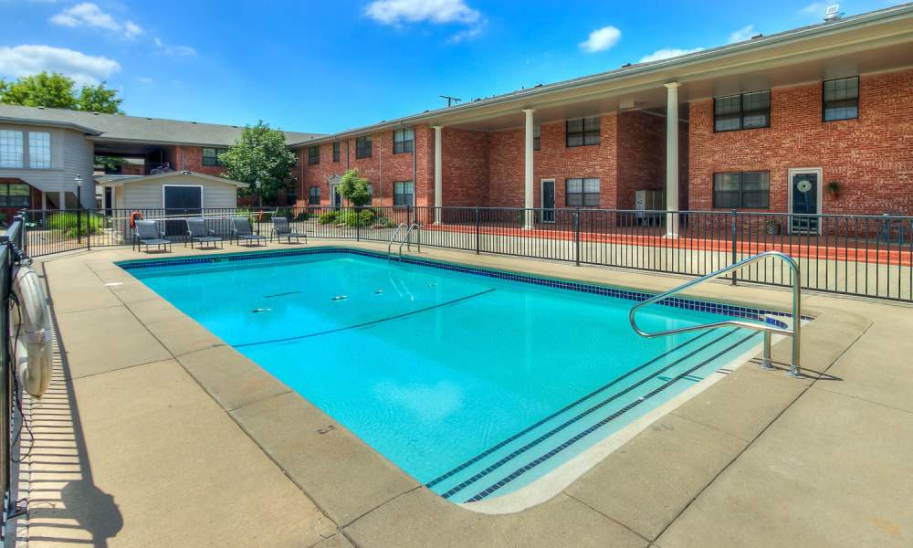 Swimming pool at La Villa in Oklahoma City, Oklahoma