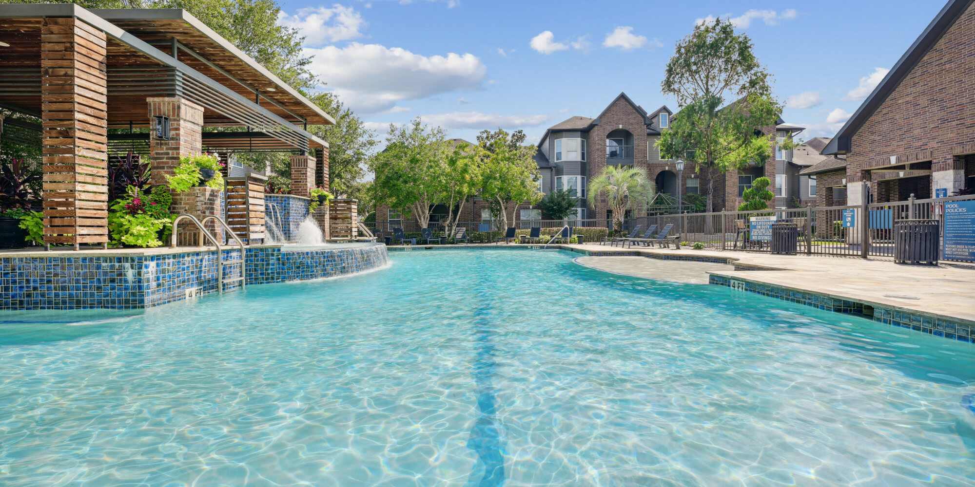 Swimming pool at Asheville at Spring Branch in Houston,Texas