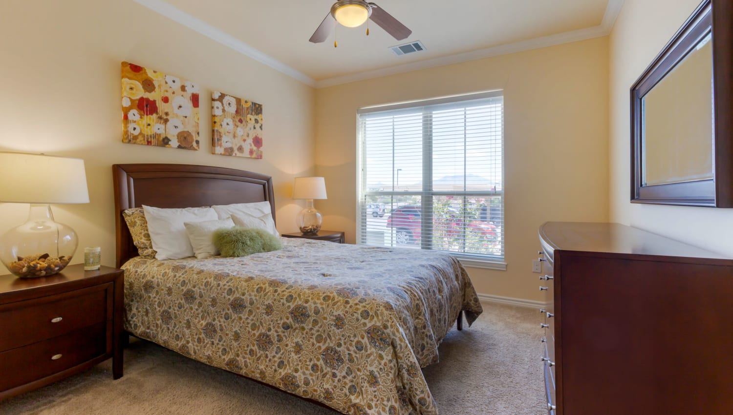 Model bedroom at Sonoma Palms in Las Cruces, New Mexico