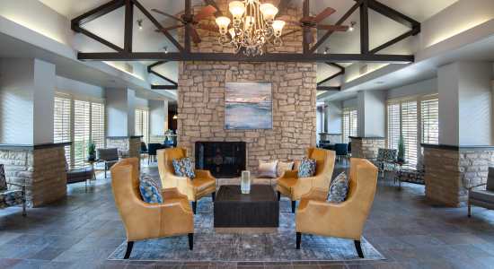 Club House at Villas of Preston Creek Apartments in Plano, 