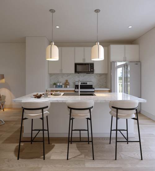 Stainless steel appliances at Whitman Villas at Gateway Park in Greenfield, Indiana