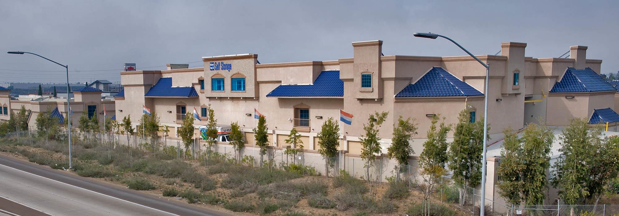 Branding on the exterior of National/54 Self Storage in National City, California