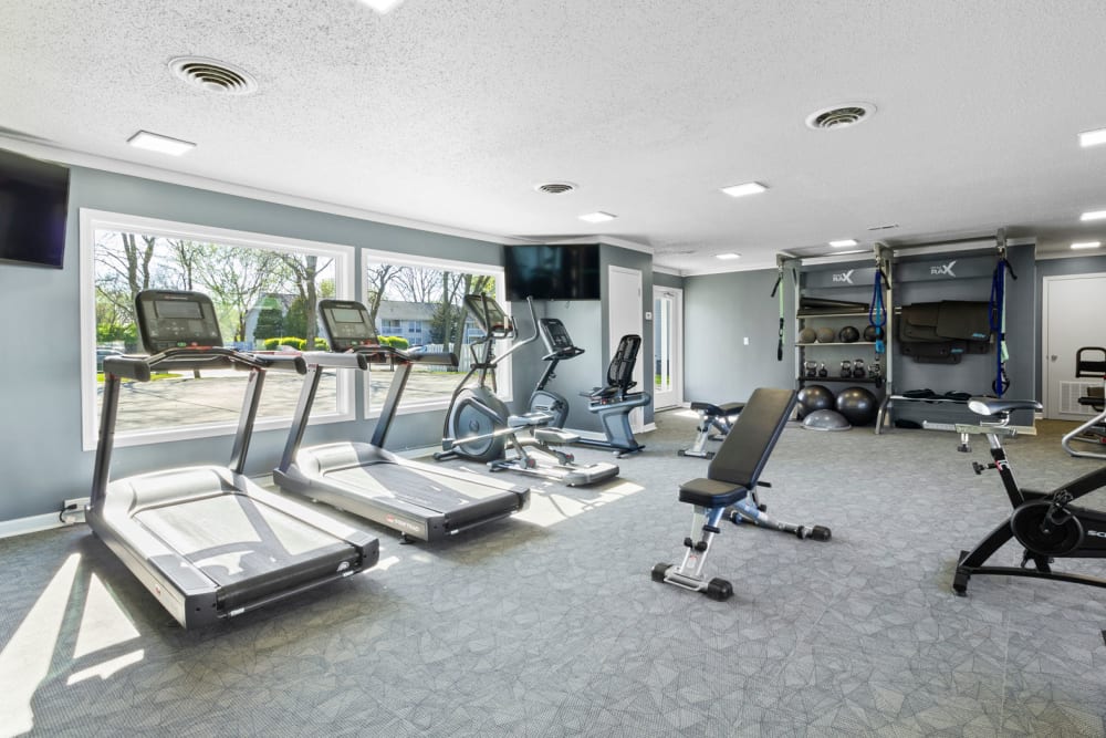 Fitness center at Astoria Park Apartment Homes in Indianapolis, Indiana