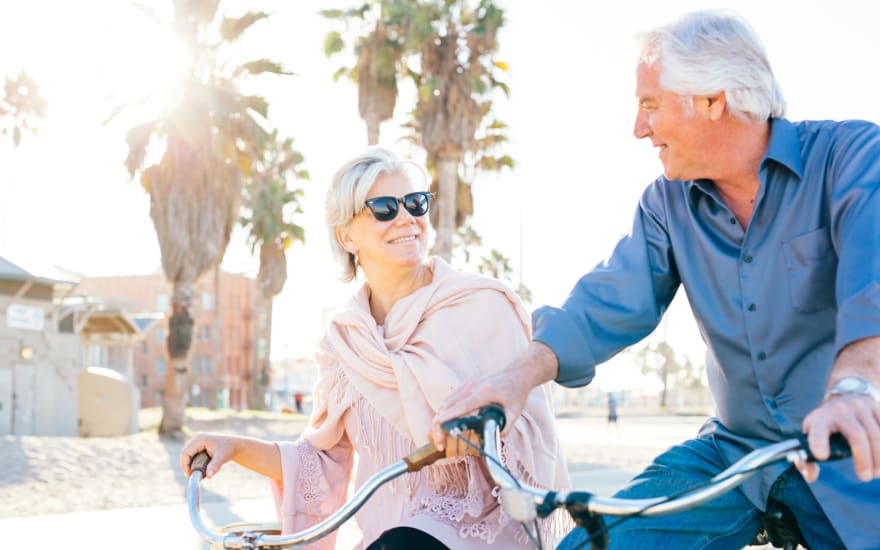 Residents on a bike ride near WellQuest of Menifee Lakes in Menifee, California