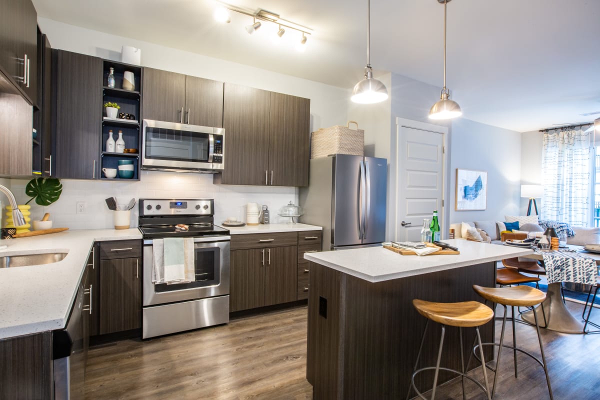 Fully equipped kitchen at 511 Meeting in Charleston, South Carolina
